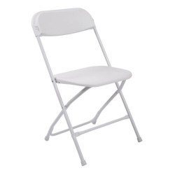 White Plastic Folding Chair Resin Rental