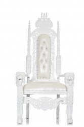 White Lions Head Throne Chair Rental