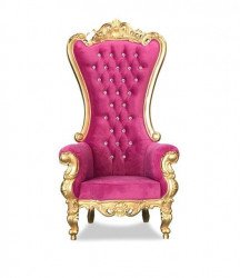 Rose Pink Throne Chair Rental