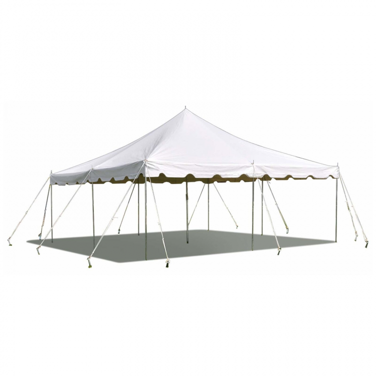 Tent rentals in Farmington Hills, MI: Wedding tent setup with chairs and décor.