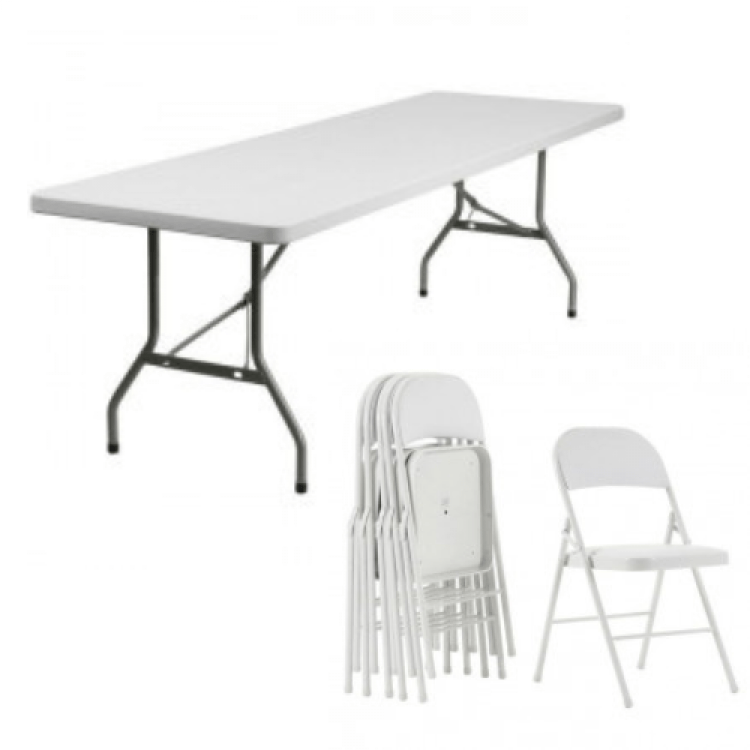 High-quality folding tables and chairs rentals for parties and weddings in Grosse Pointe, MI
